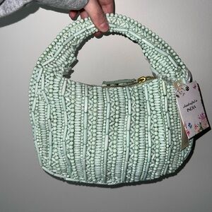 Viral Made in India Mint/Blue/Teal Beaded Women's Bag